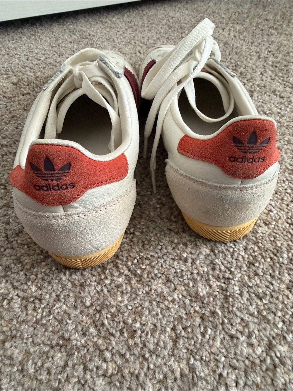 adidas Japan Low-Top Sneakers — Cream, Burgundy & Rust - Picture 6 of 8